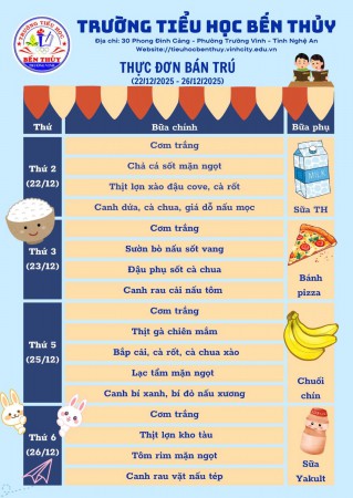 THỰC ĐON BÁN TRÚ TUẦN 16